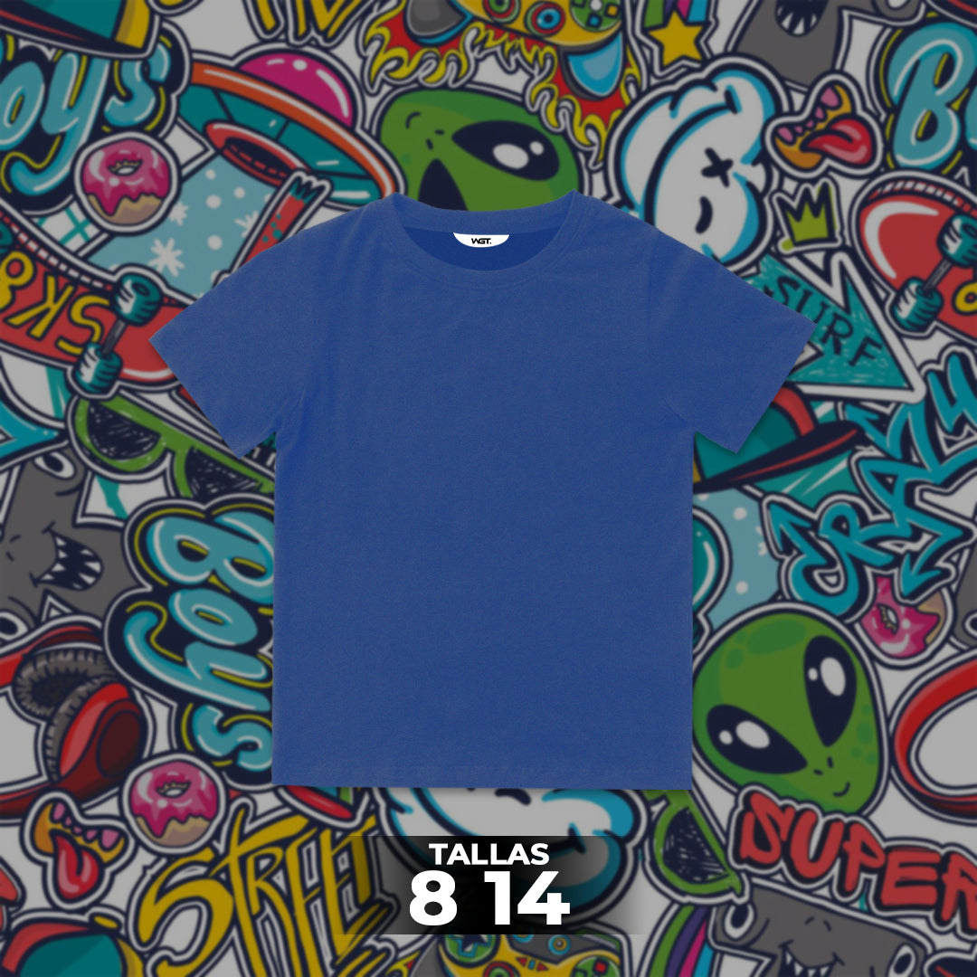 Franela Clásica Unicolor Niño 6