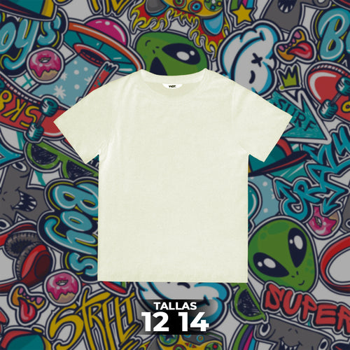 Franela Clásica Unicolor Niño 8