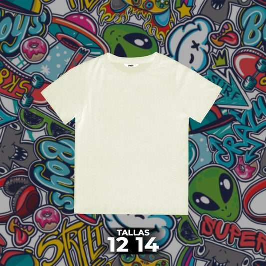 Franela Clásica Unicolor Niño 8