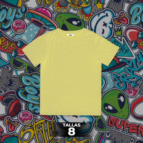 Franela Clásica Unicolor Niño 7