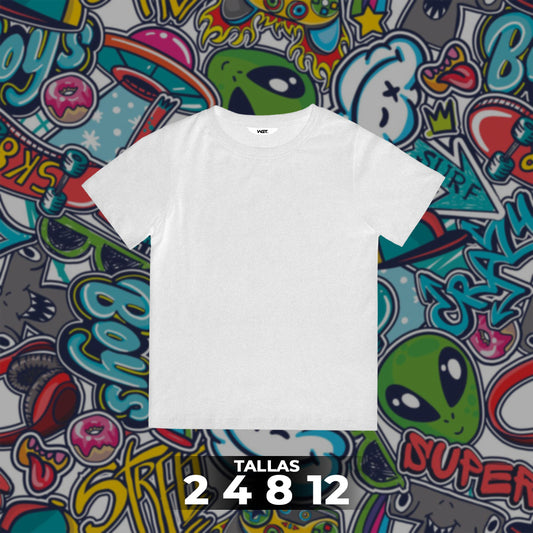 Franela Clásica Unicolor Niño 13