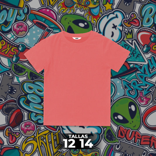 Franela Clásica Unicolor Niño 2