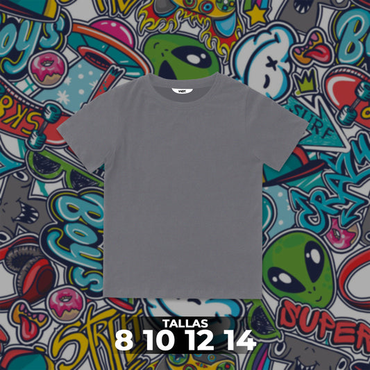 Franela Clásica Unicolor Niño 5